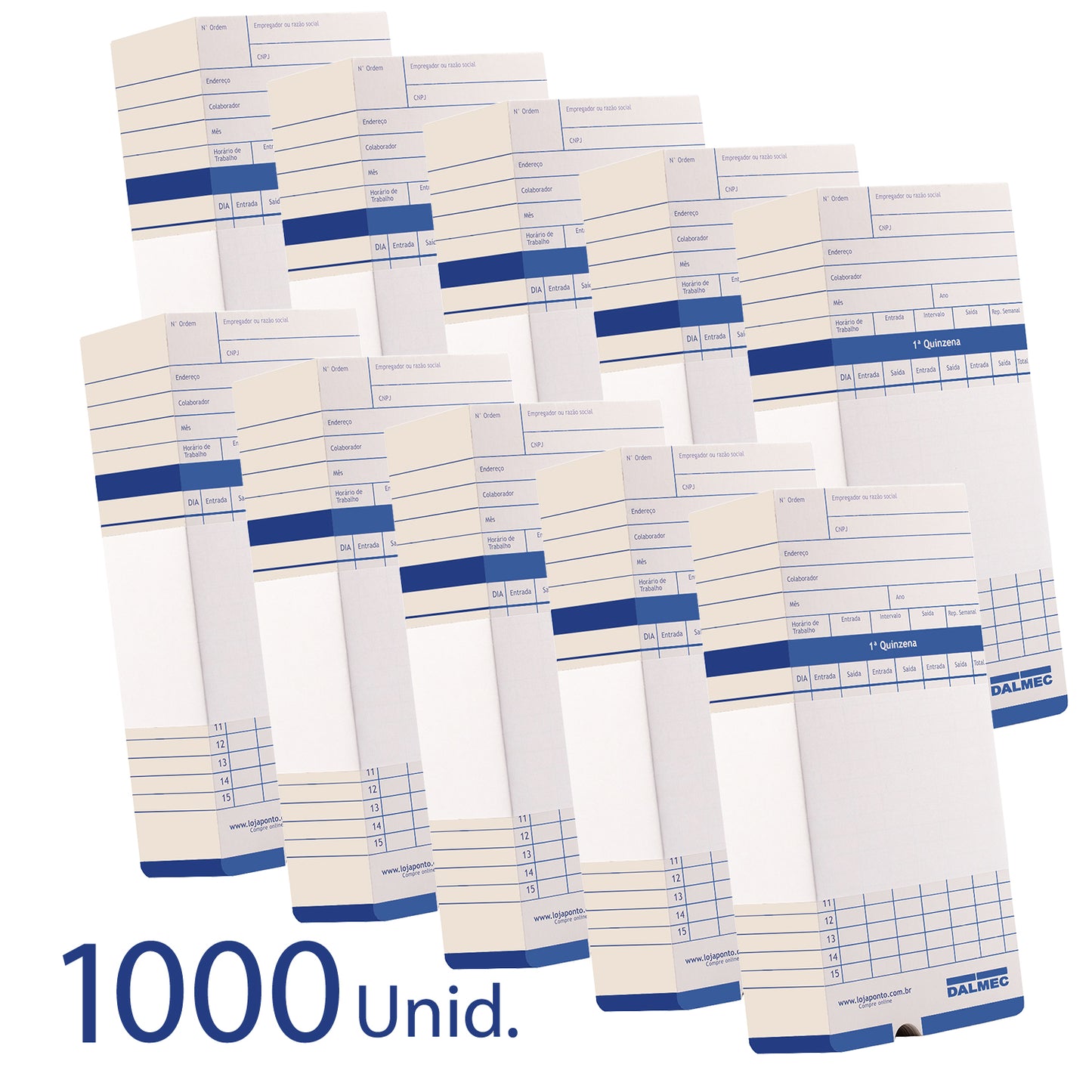 Relógio de Ponto Dmaxx - 10 Unidades