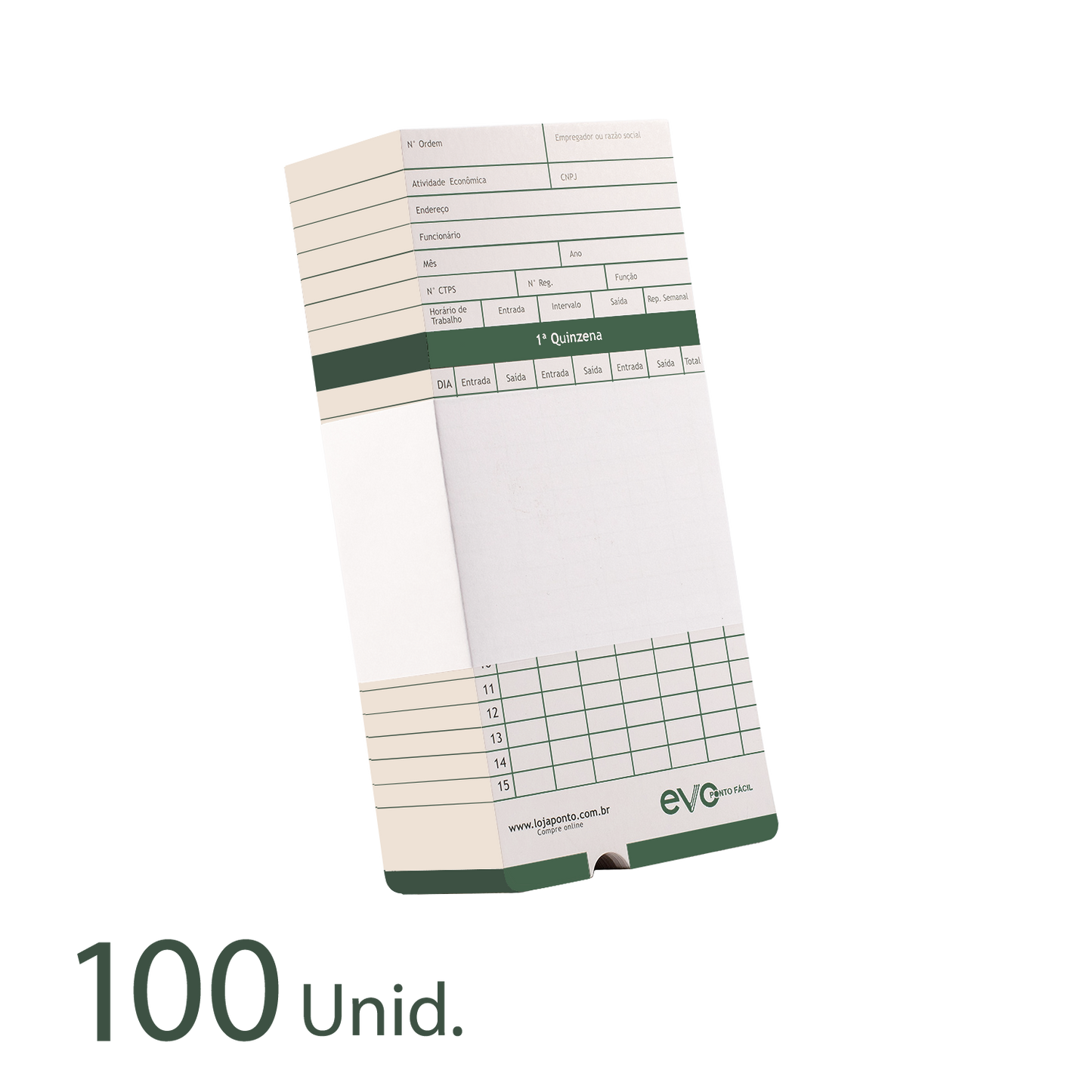 100 Cartões de Ponto Original Ponto Fácil