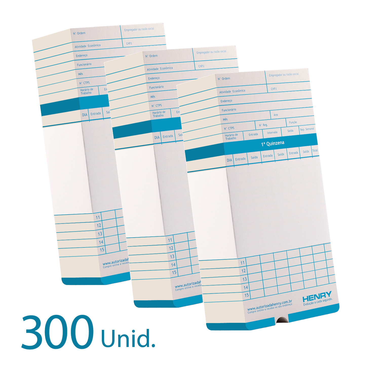 300 Cartões de Ponto Original Henry Vega