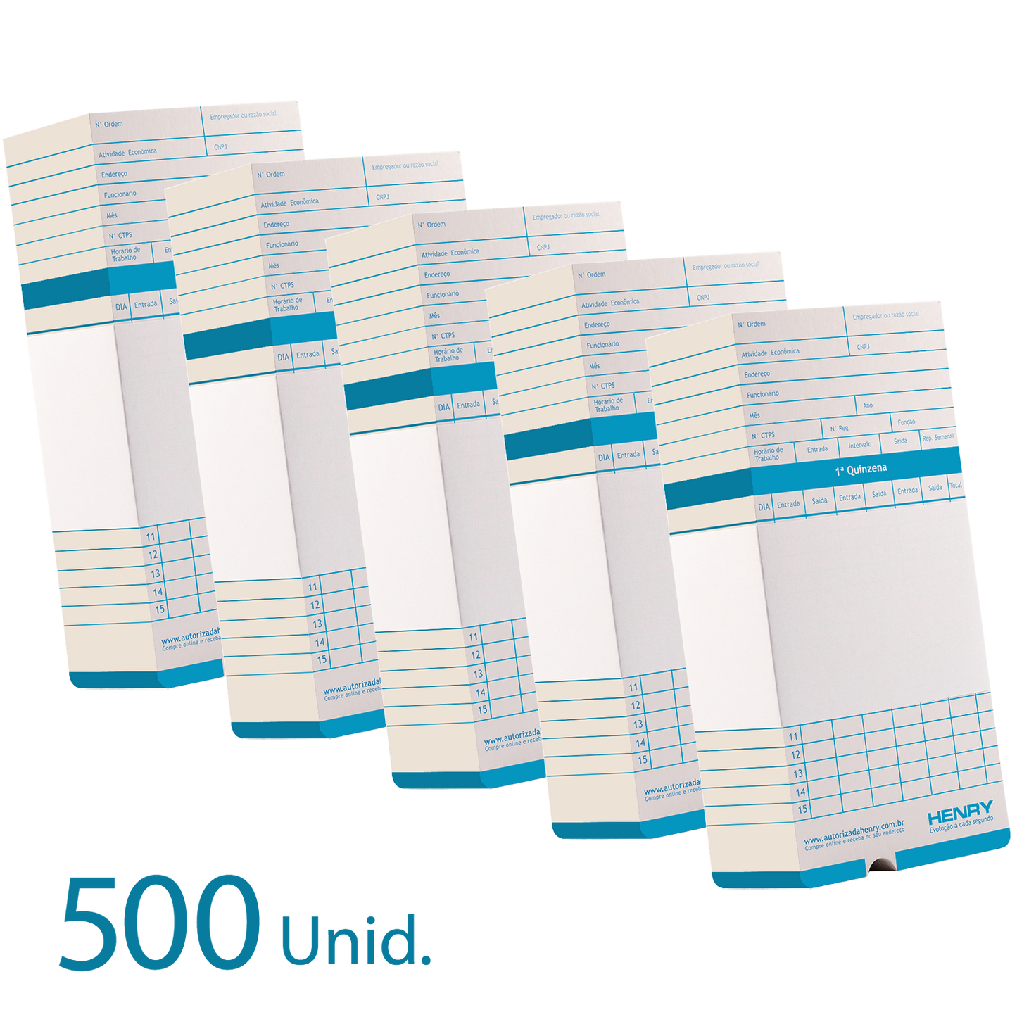 500 Cartões de Ponto Original Henry Vega