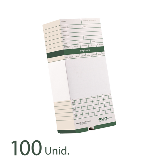 100 Cartões de Ponto Original Ponto Fácil