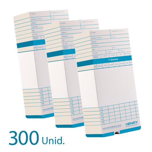 300 Cartões de Ponto Original Henry Vega