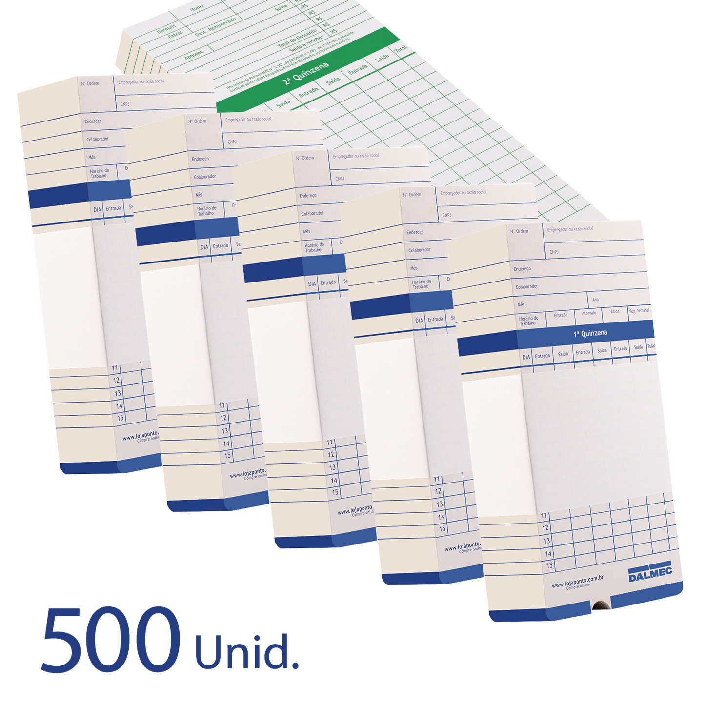 500 Cartões de Ponto Original Dmaxx e Dlight