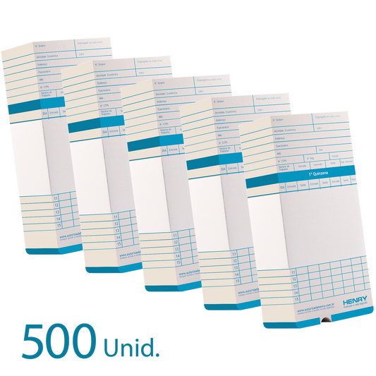 500 Cartões de Ponto Original Henry Vega